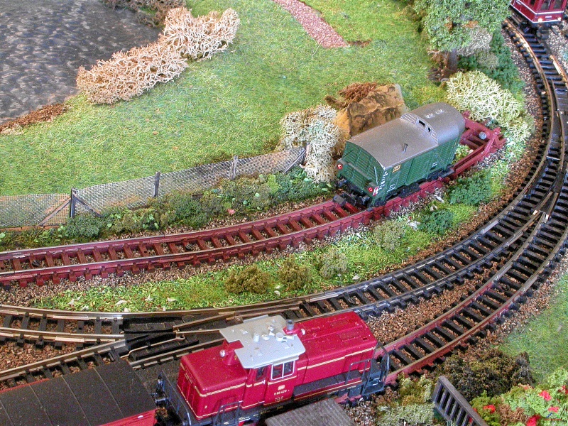 126 Abstellgleis Oberennau.JPG - Das kurze Abstellgleis Oberennau Süd zweigt von Gleis 2 ab